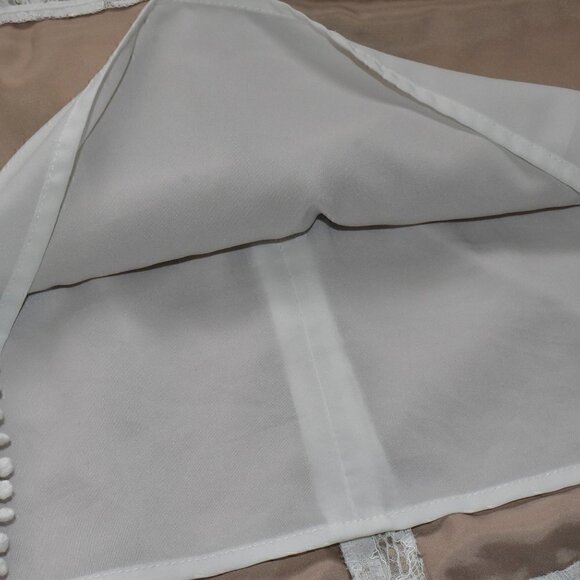 Vince Camuto Floral Lace Boho Shift Dress White Size 6 - Picture 13 of 16